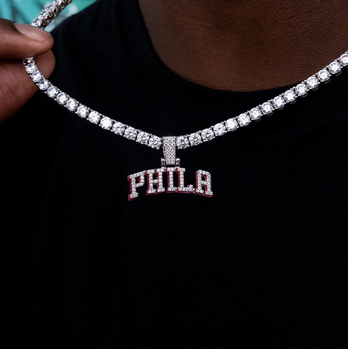 Philadelphia 76ers City Logo Pendant
