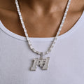"1of1" Pendant in White Gold