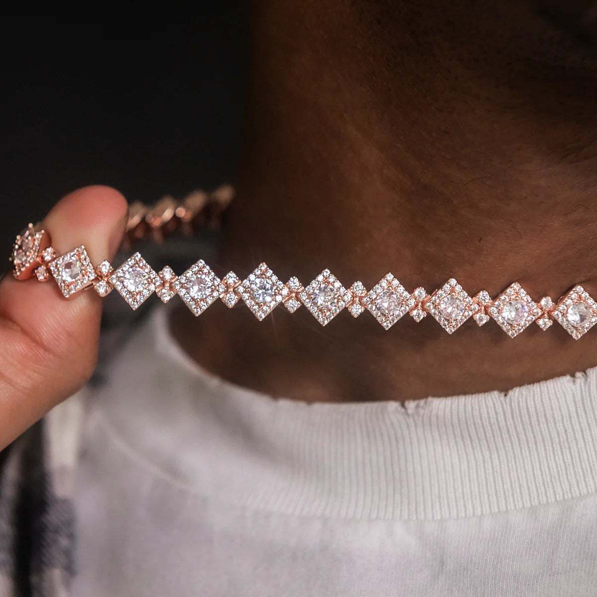 Cloister Link Chain + Bracelet Bundle in Rose Gold