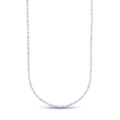 Men's Moissanite Diamond Tennis Chain in White Gold Vermeil - 2mm
