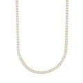 Men's Moissanite Diamond Tennis Chain in Yellow Gold Vermeil- 3mm