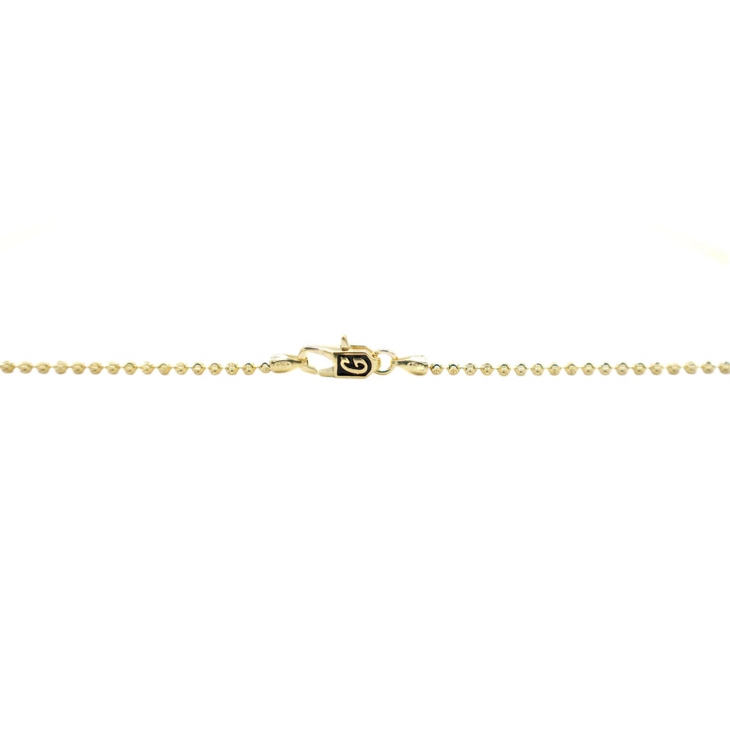 Moon Cut Ball Chain in Yellow Gold Vermeil - 2mm