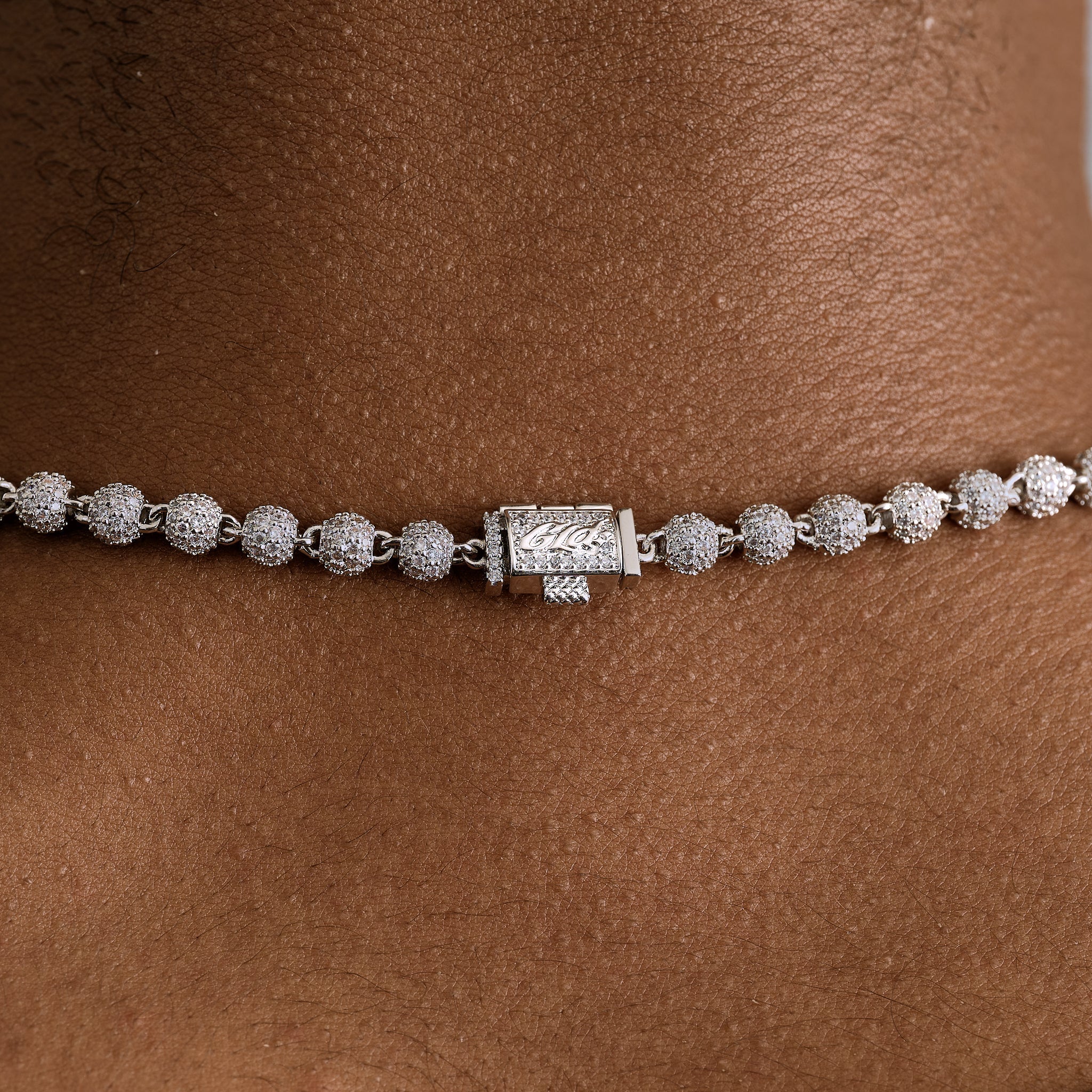 New York Yankees Official MLB Lariat in White Gold