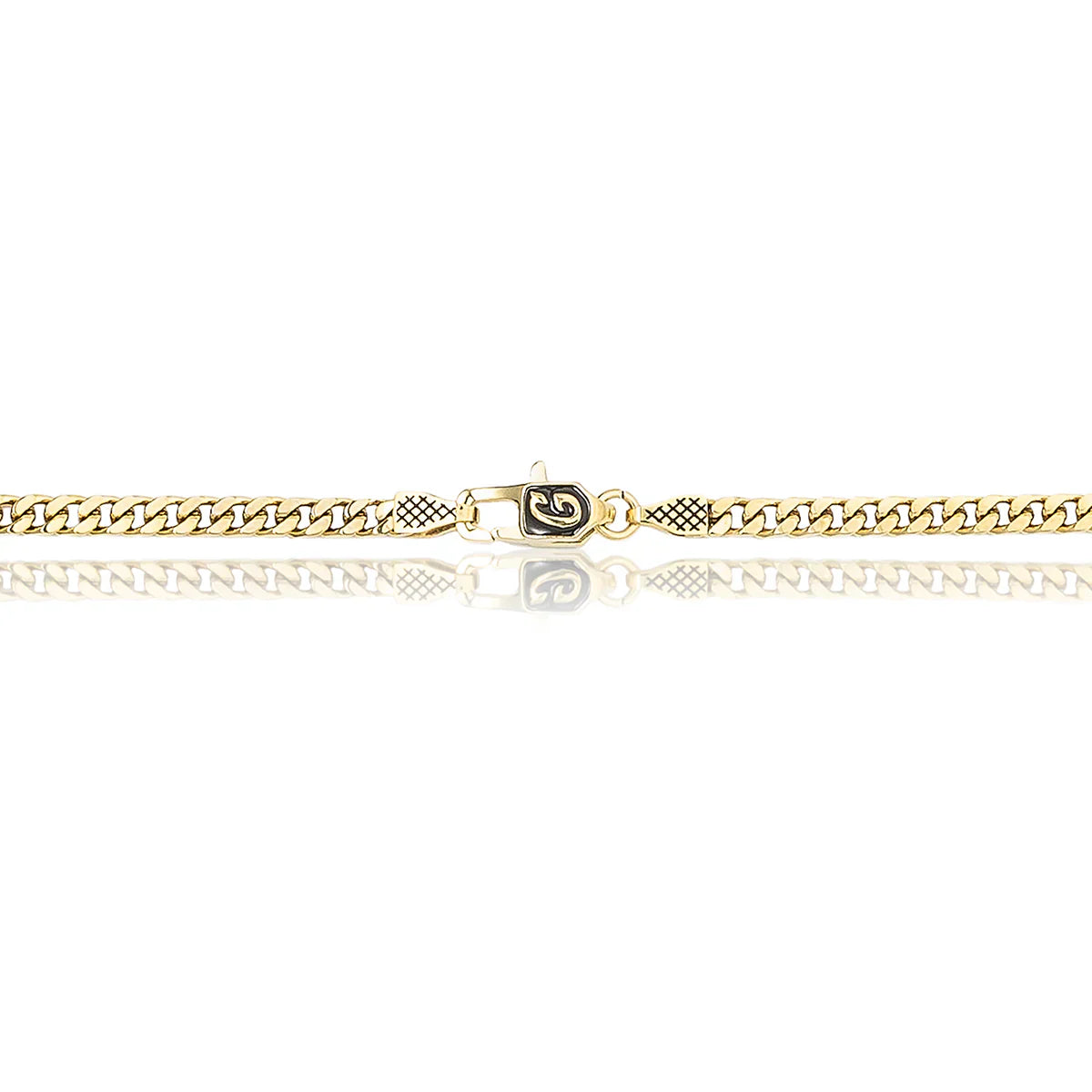 Micro Cuban Chain in Yellow Gold- 3mm