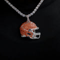 2025 Cleveland Browns Team Helmet Pendant - White Gold