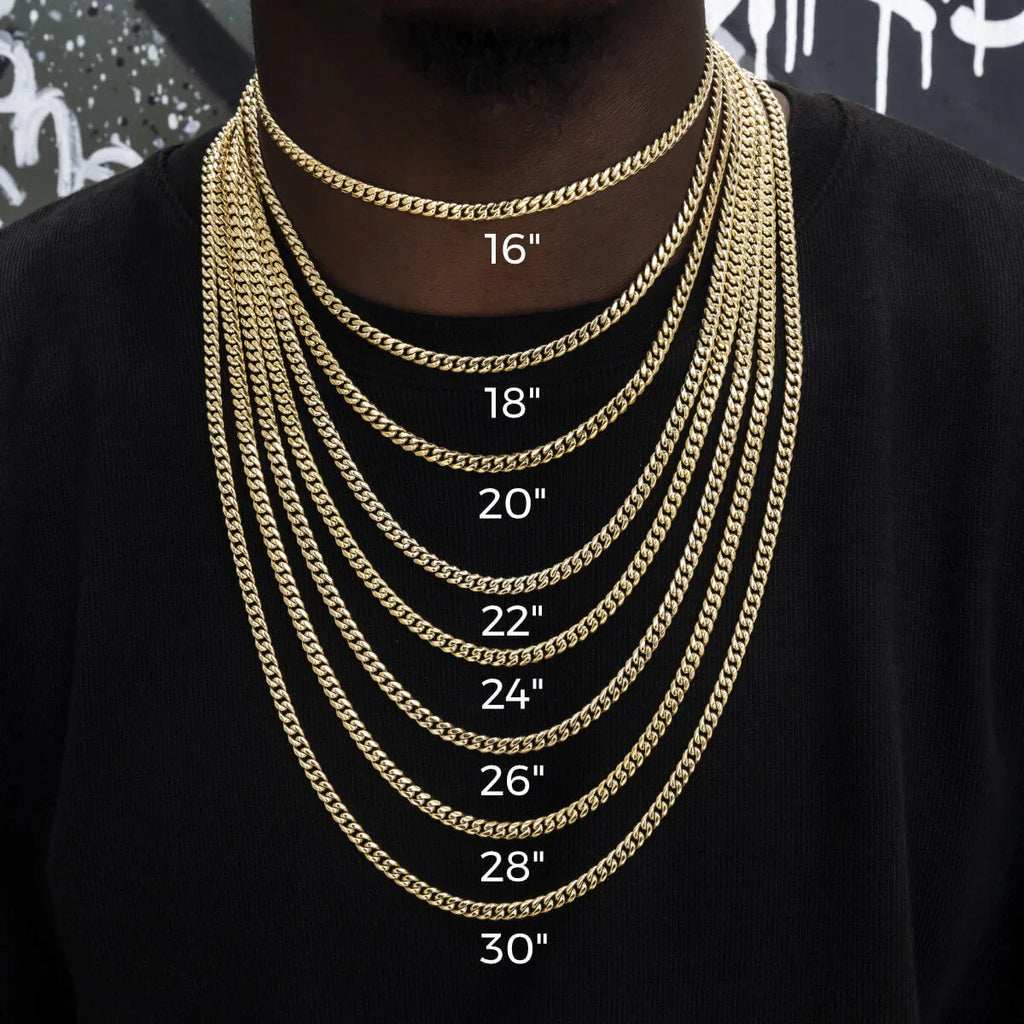Micro Tennis Chain in White Gold