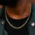 Figaro Chain in Yellow Gold - 4mm