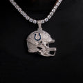 2025 Indianapolis Colts Team Helmet Pendant - White Gold