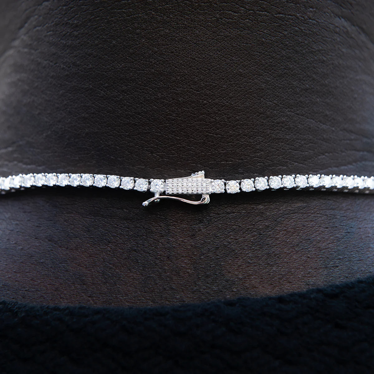 Moissanite Diamond Tennis Chain in Sterling Silver- 3mm