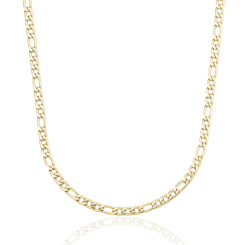 Figaro Chain in Yellow Gold - 4mm