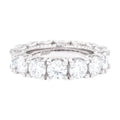 Moissanite Diamond Band Ring in Sterling Silver - 5mm