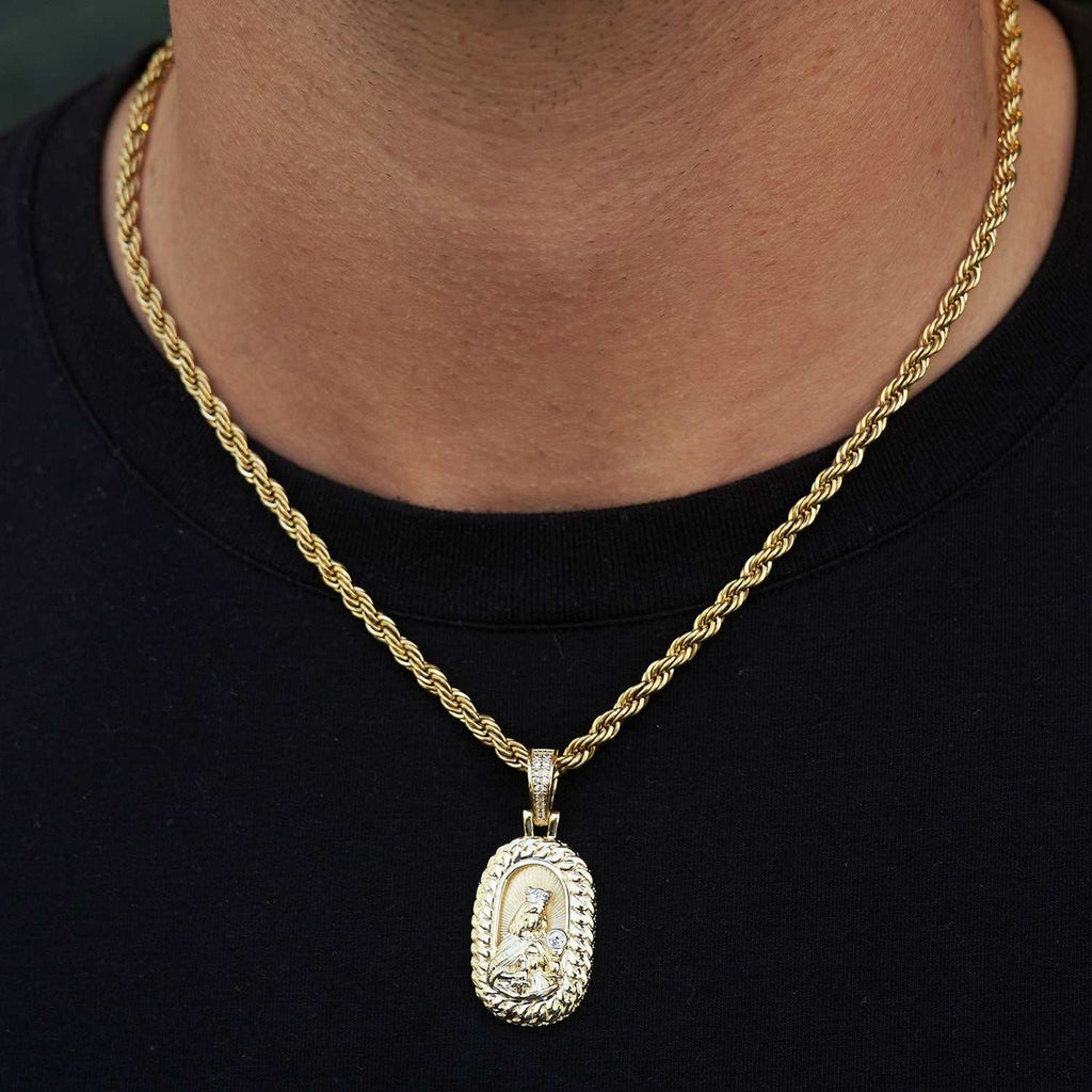 Icon Crowned Mary Pendant