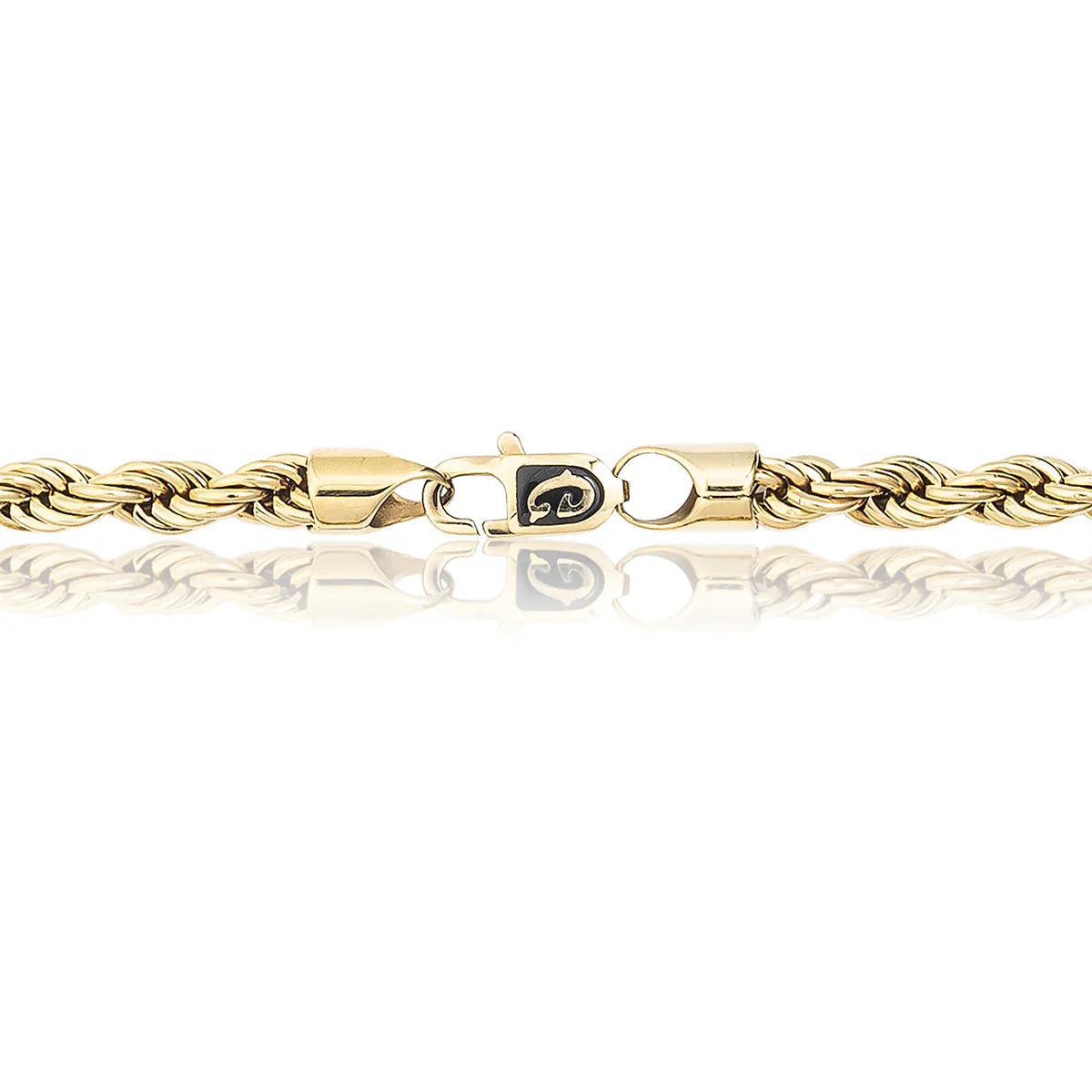 Rope Chain in Yellow Gold- 6mm