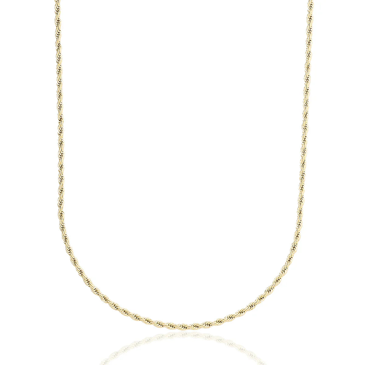 Rope Chain in Yellow Gold - 2mm