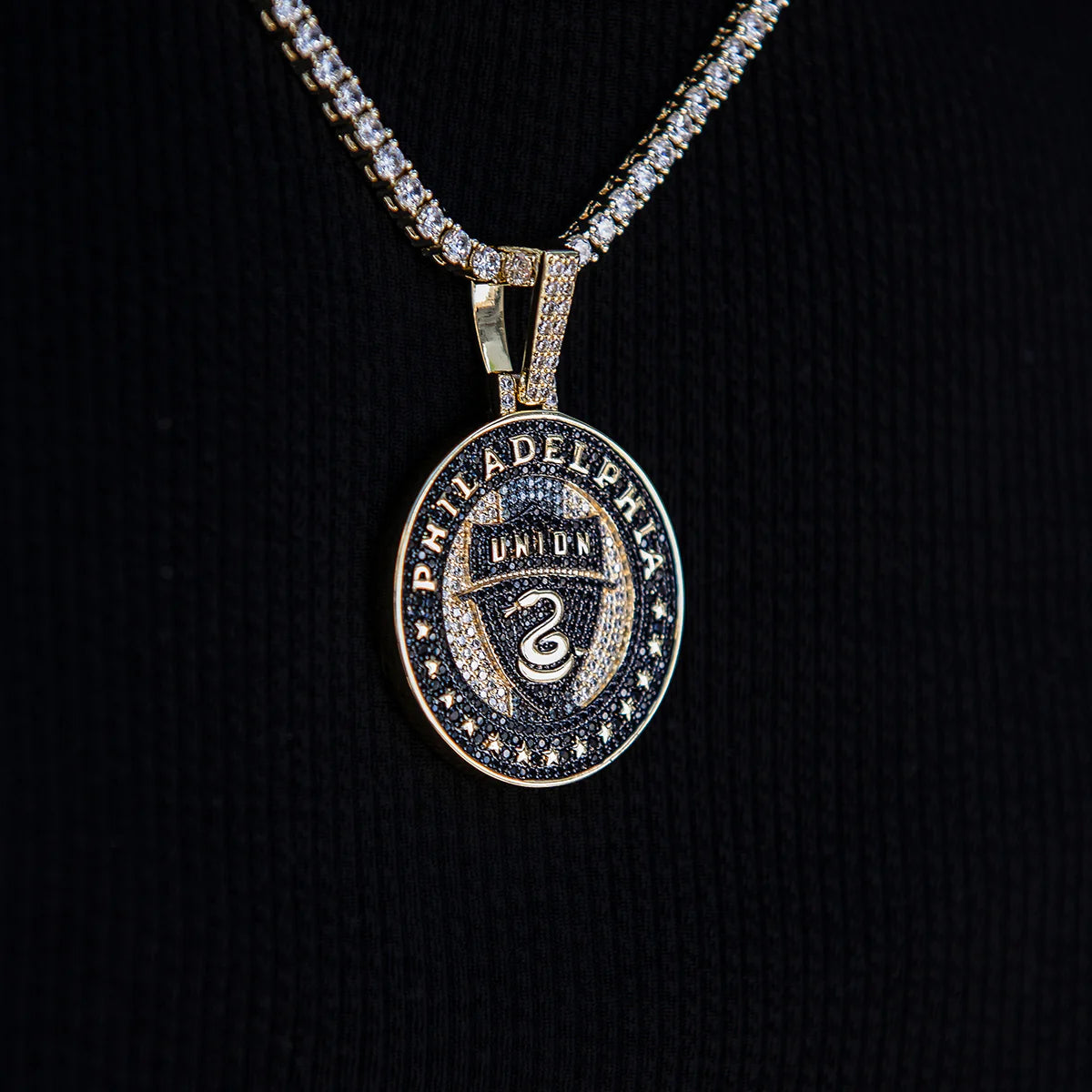 Philadelphia Union Official MLS Logo Pendant in Yellow Gold