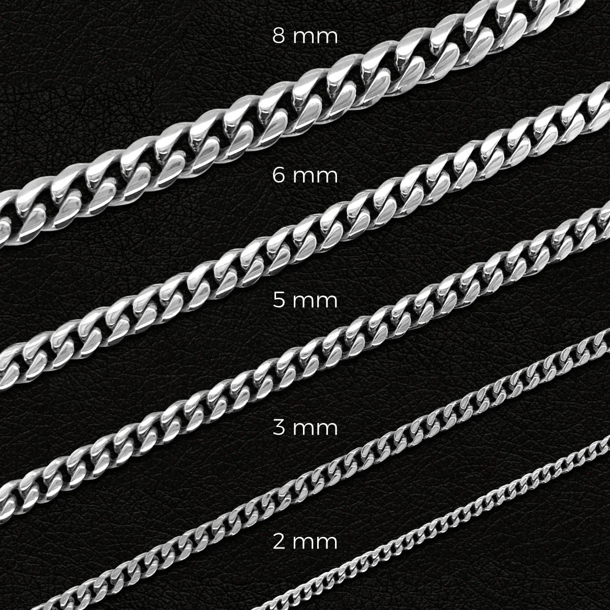 Miami Cuban Chain in White Gold - 5mm