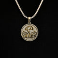 LA Rams Official NFL Coin Pendant in Yellow Gold