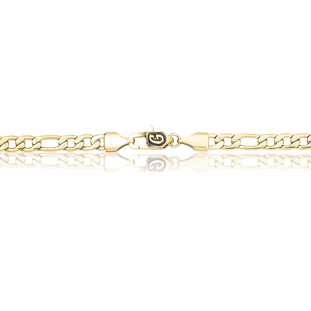 Figaro Chain in Yellow Gold - 4mm