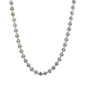 Moon Cut Ball Chain in Sterling Silver - 4mm
