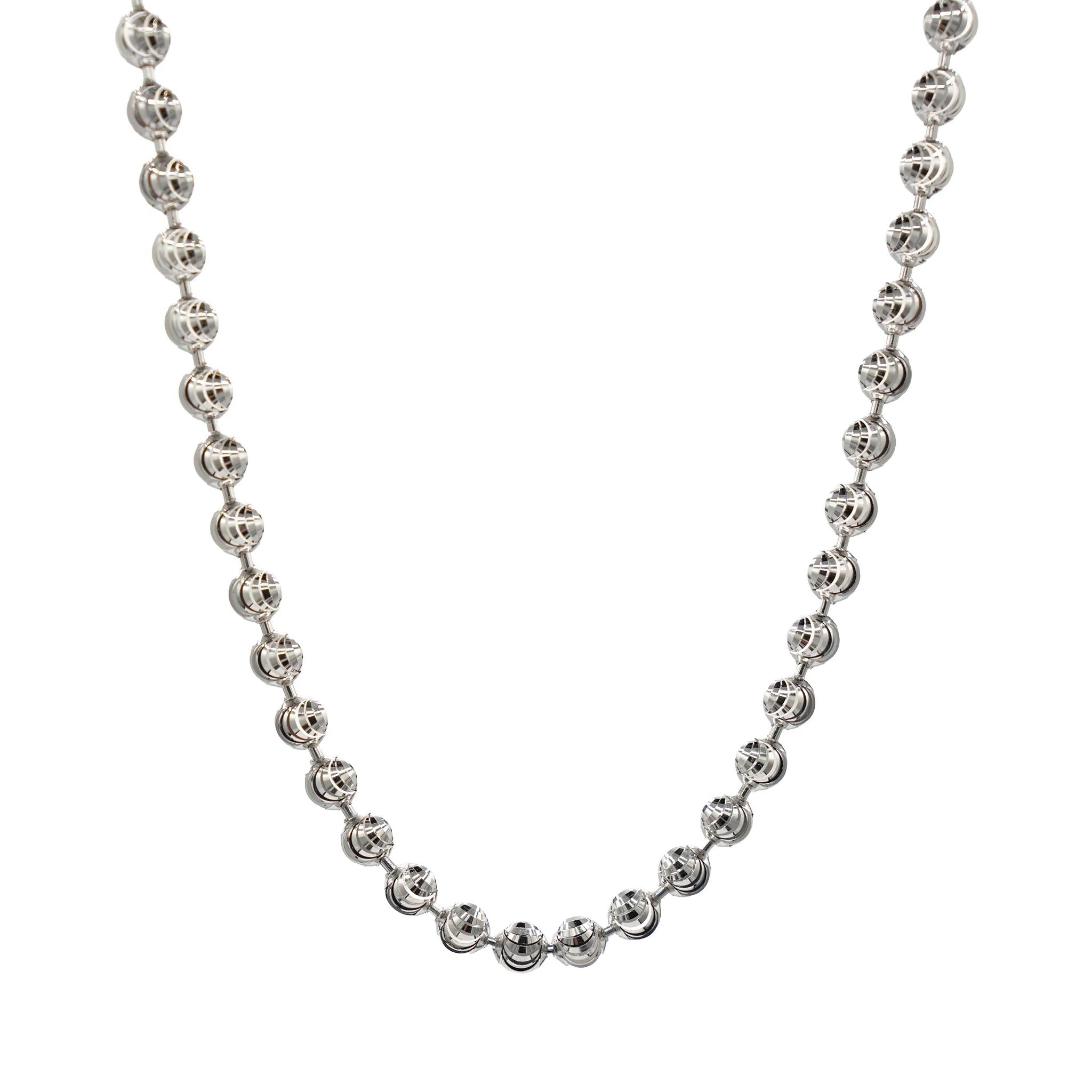 Moon Cut Ball Chain in Sterling Silver - 4mm