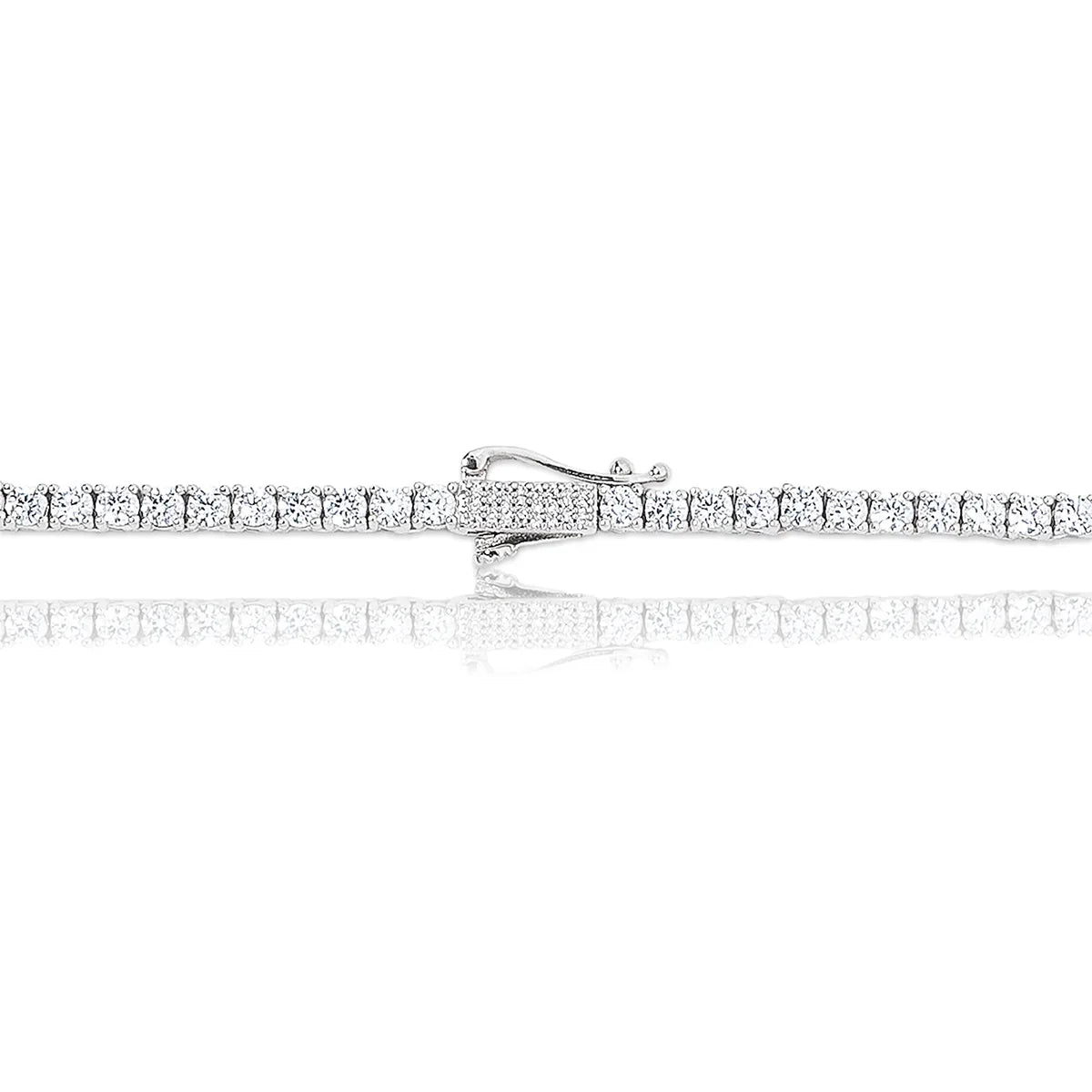 Diamond Tennis Chain in White Gold- 3mm