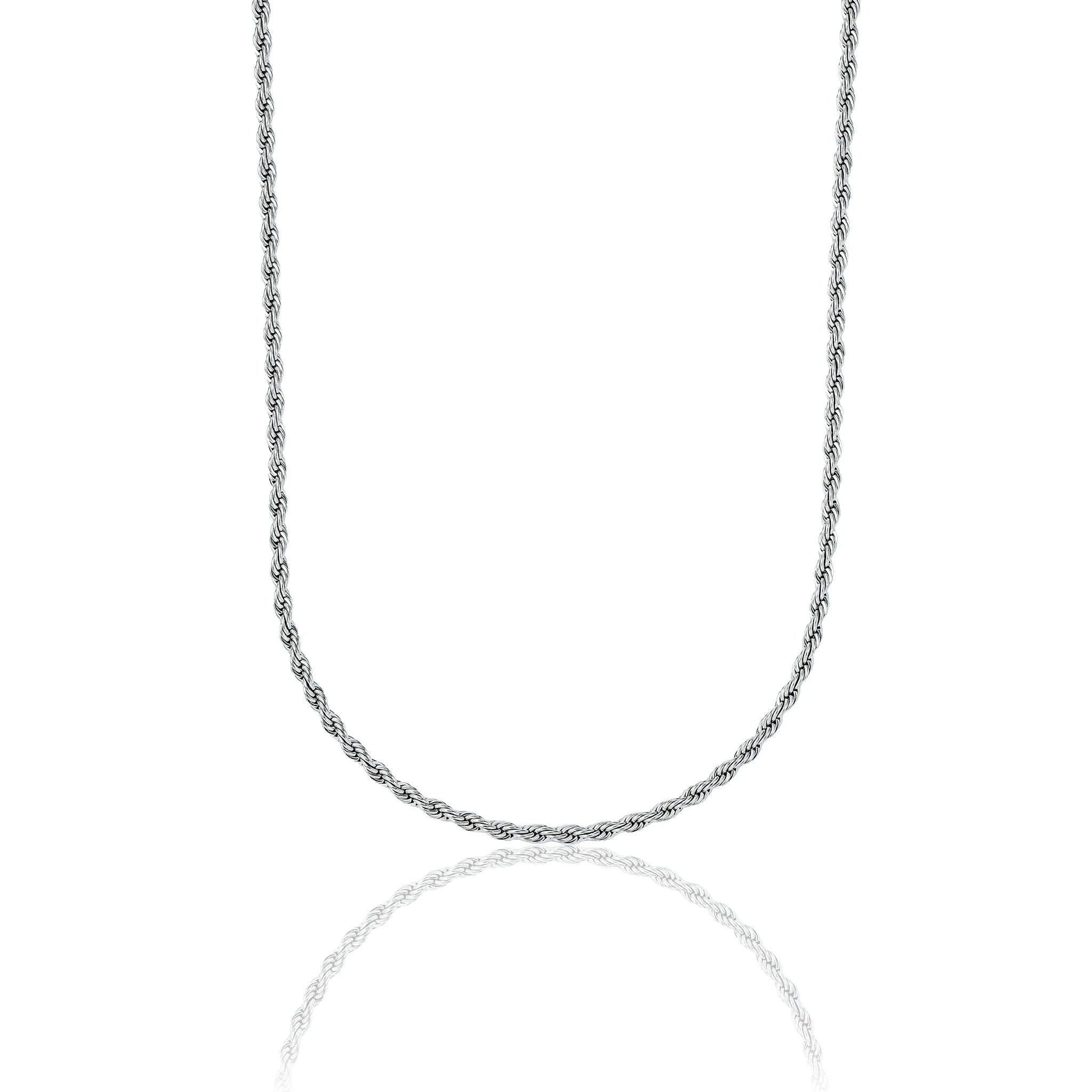 Rope Chain in Sterling Silver - 2mm