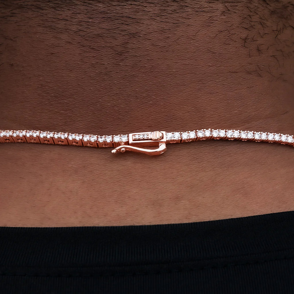 Diamond Tennis Chain in Rose Gold- 2mm