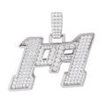 Moissanite 1of1 Pendant in Sterling Silver