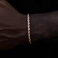Rope Bracelet in Rose Gold- 4mm