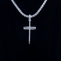 Iced Large Nail Cross Pendant
