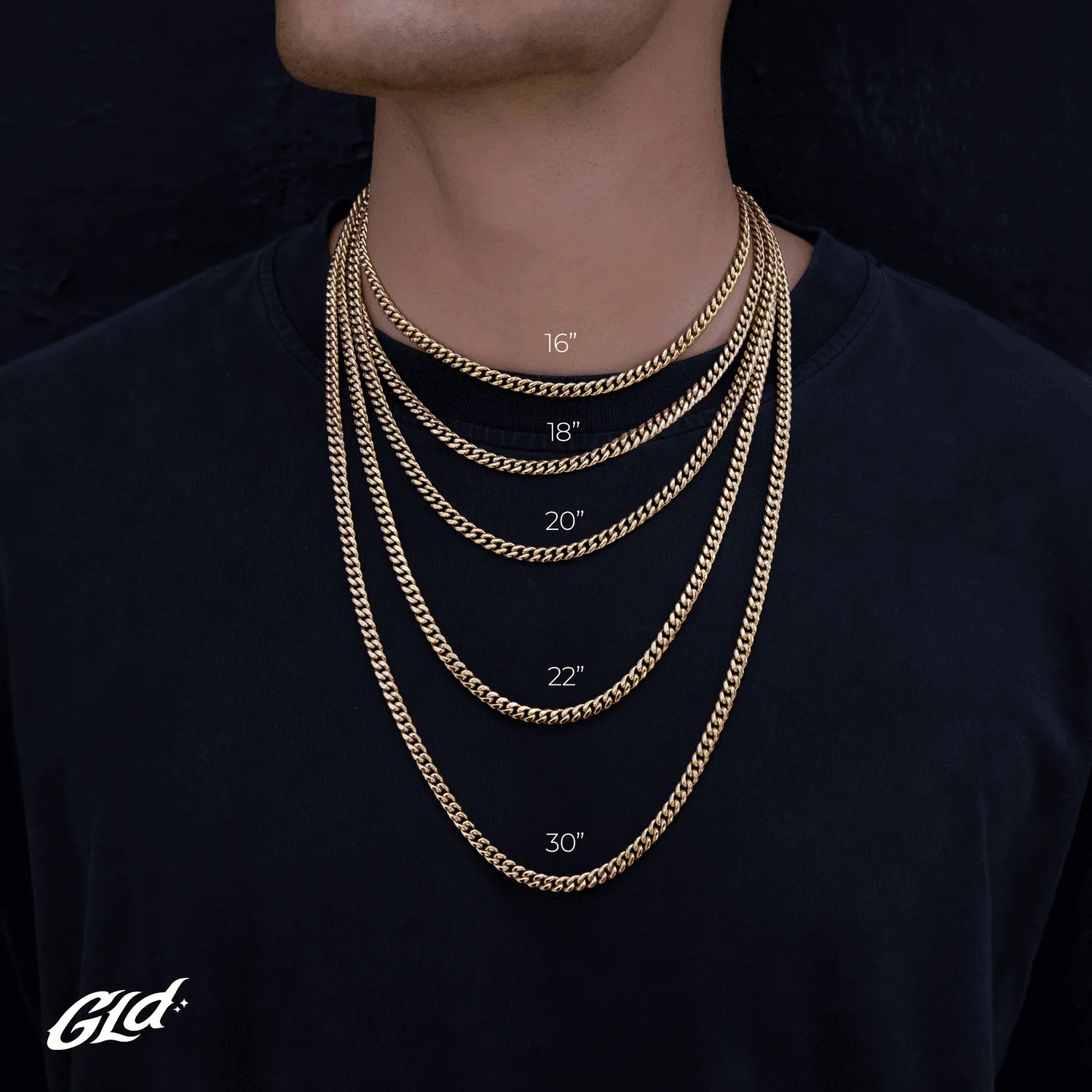 Solid White Gold Rope Chain (1.5mm)