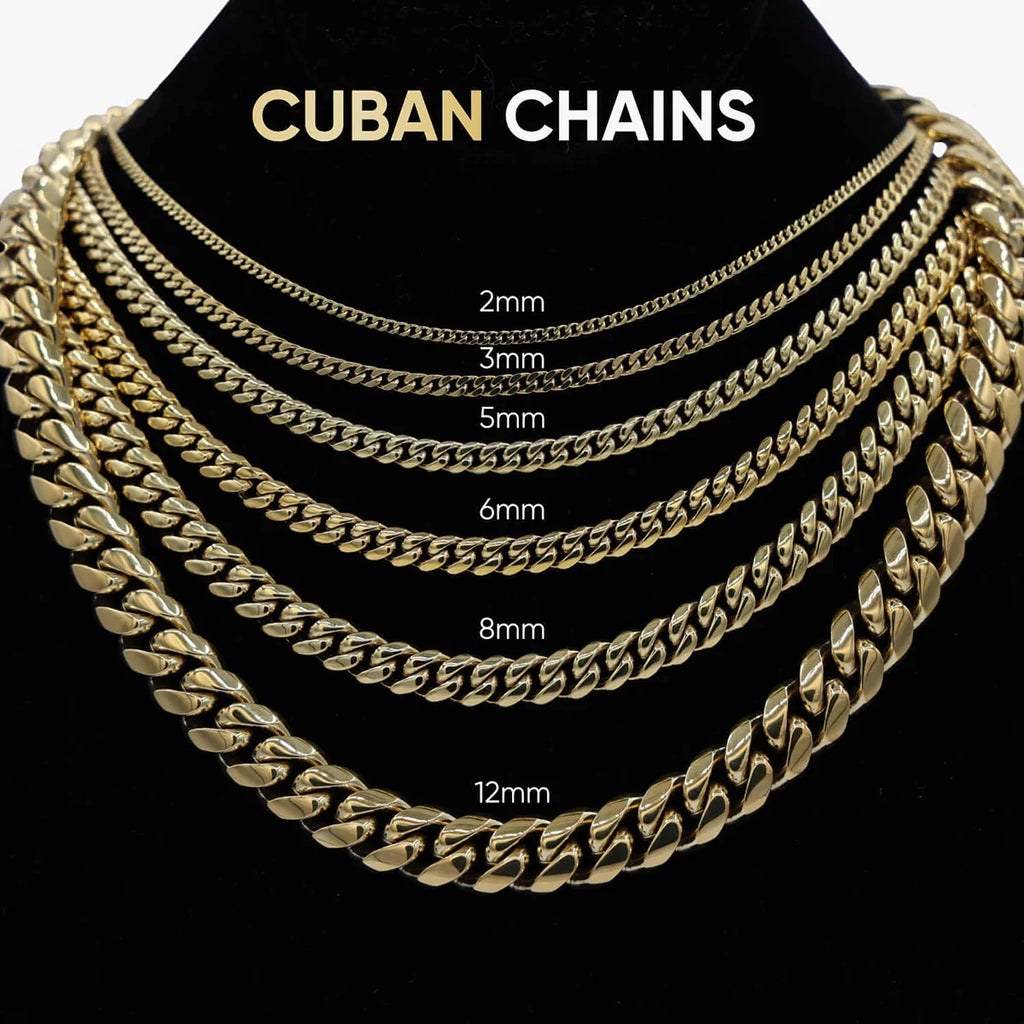 Micro Cuban Chain in White Gold- 3mm