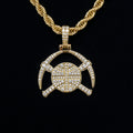 Denver Nuggets Official NBA Micro Logo Pendant in Yellow Gold