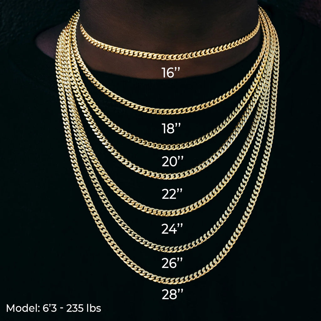 Rope Chain in Black - 4mm