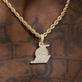 Los Angeles Lakers Official NBA Micro Logo Pendant
