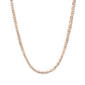Men's Moissanite Diamond Tennis Chain in Rose Gold Vermeil - 2mm