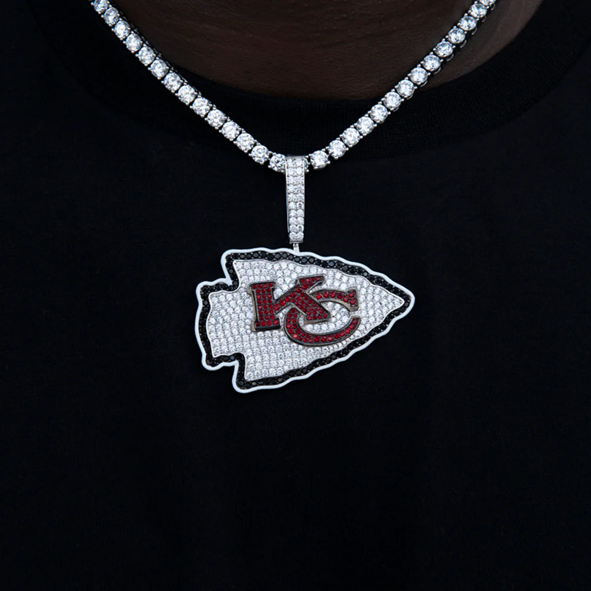 Kansas City Chiefs Official NFL Large Logo Pendant