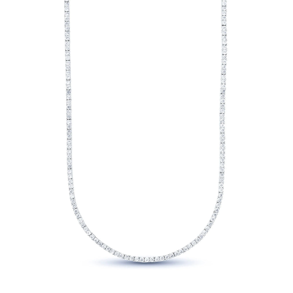 Moissanite Diamond Tennis Chain in Sterling Silver - 2mm