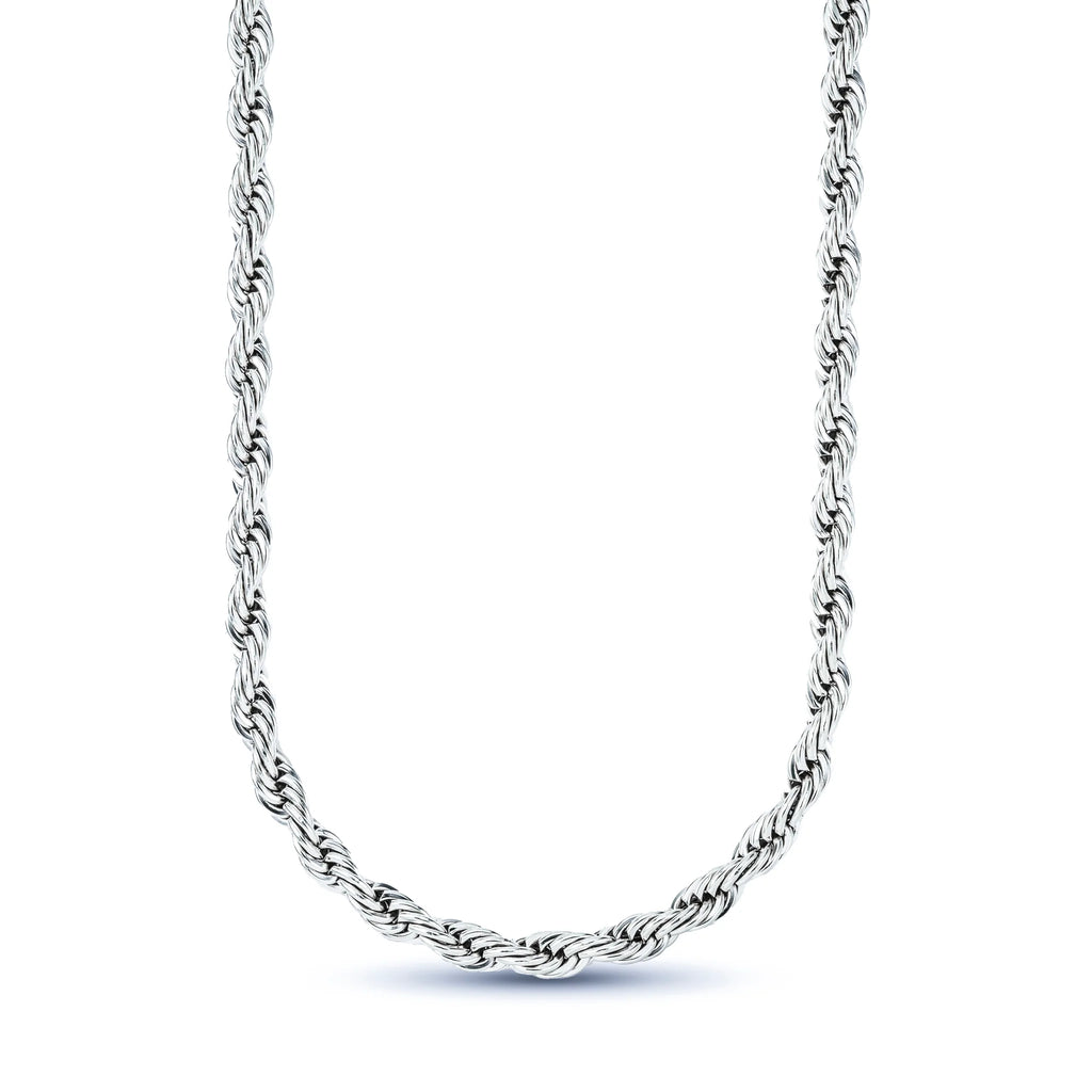 Rope Chain in Sterling Silver - 6mm