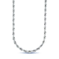 Rope Chain in Sterling Silver - 6mm