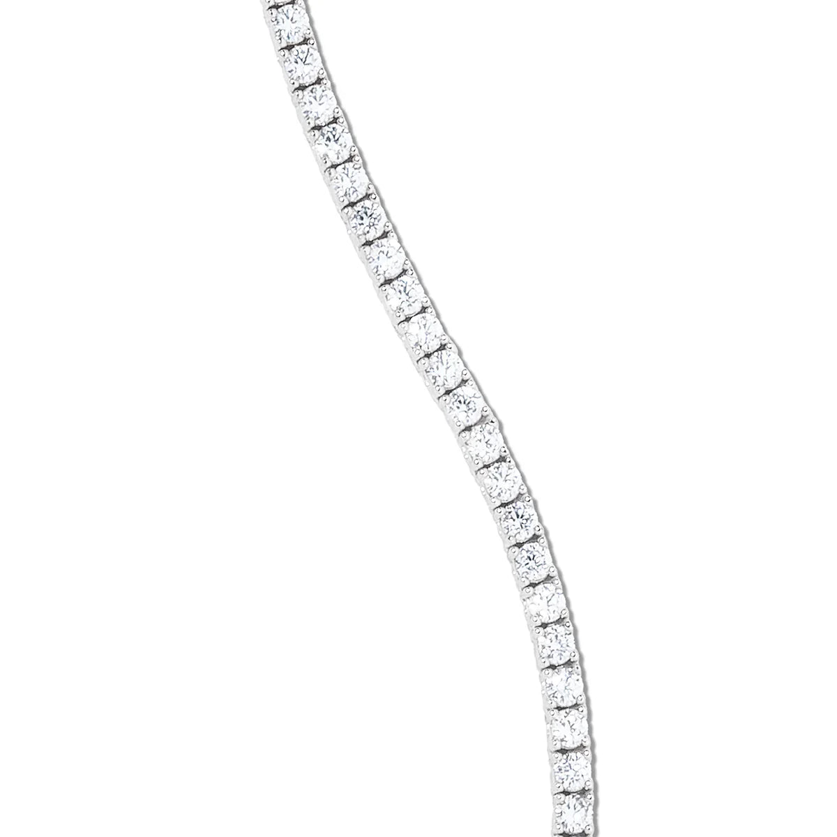 Diamond Tennis Chain in White Gold- 3mm