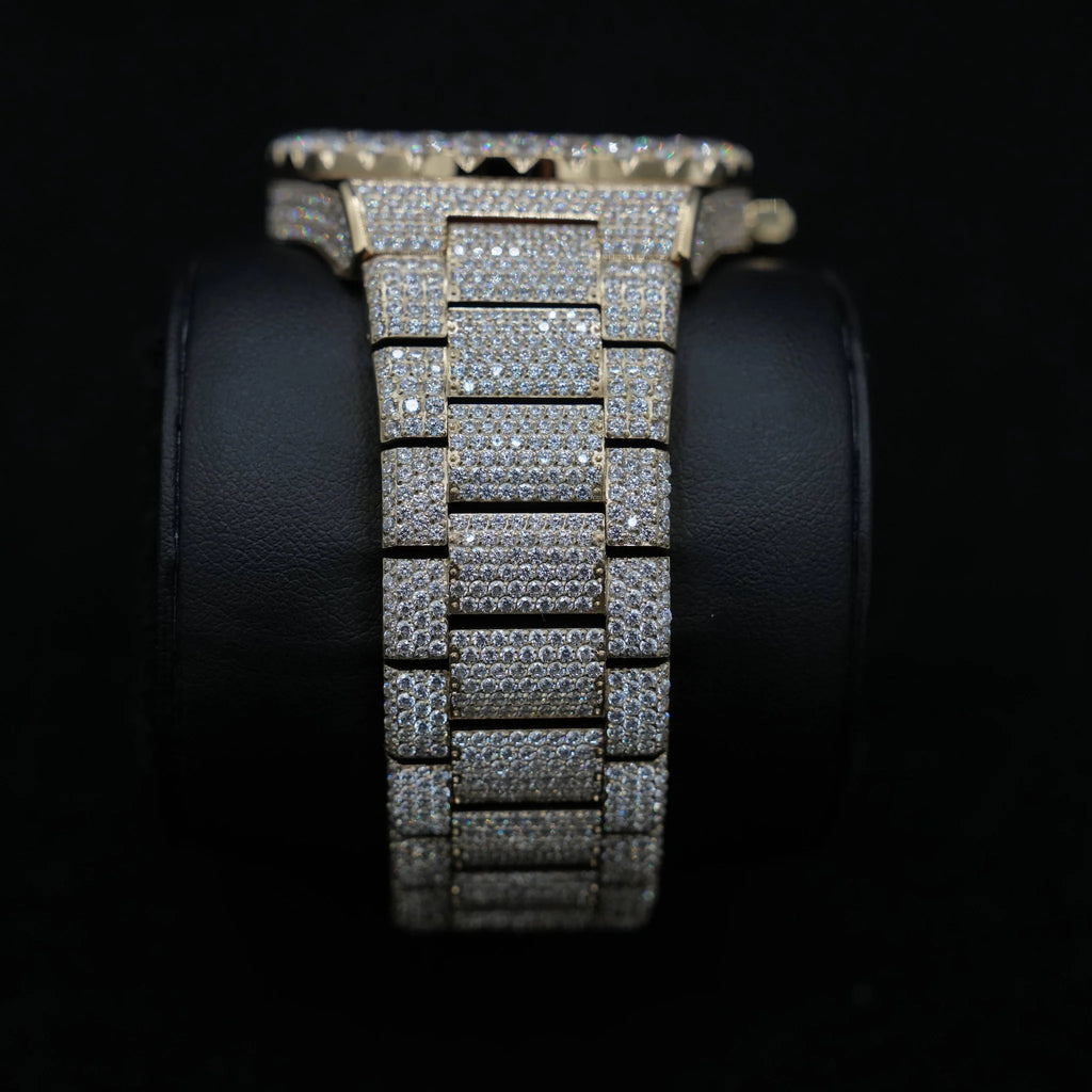42MM Fully Iced Ruby Accent Alpha Era® in Gold