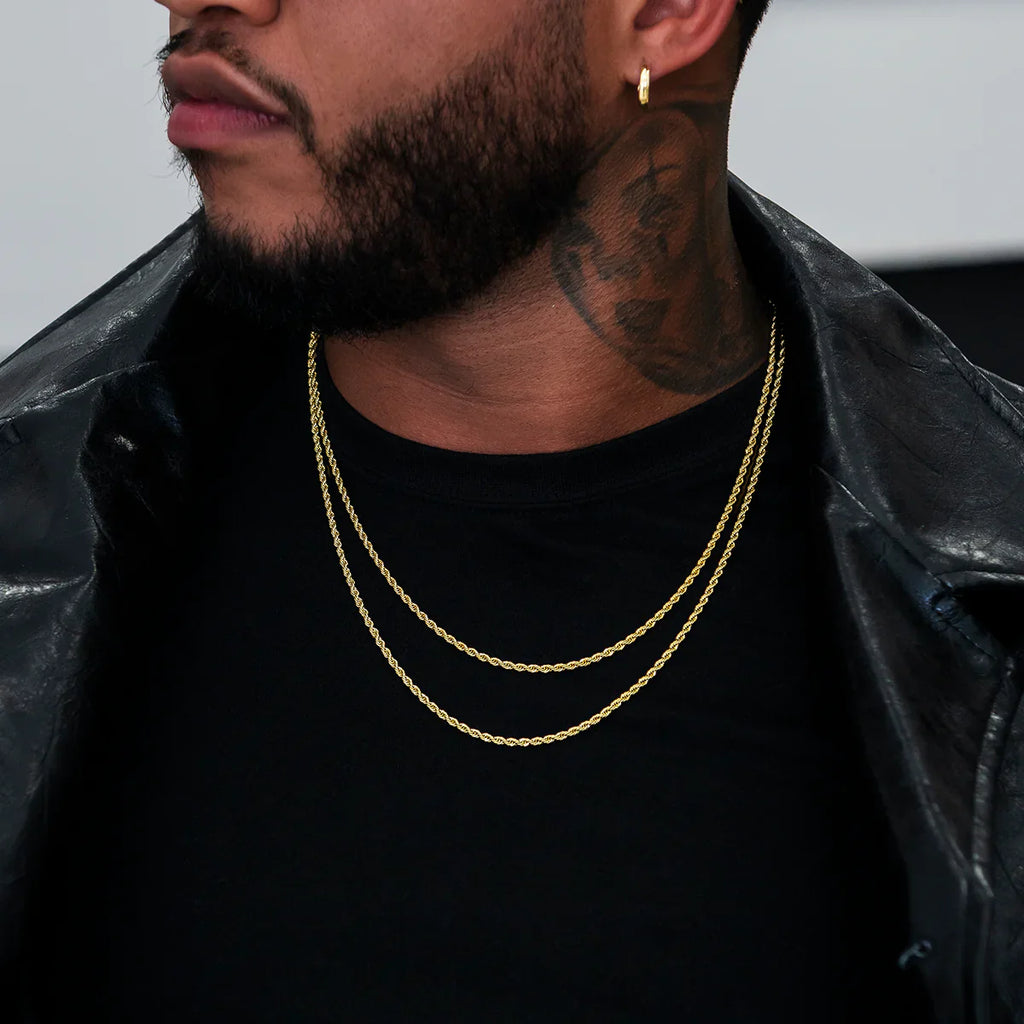 Rope Chain in Yellow Gold - 2mm
