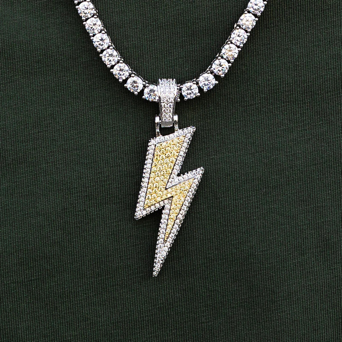 GOAT and Bolt Set in White Gold